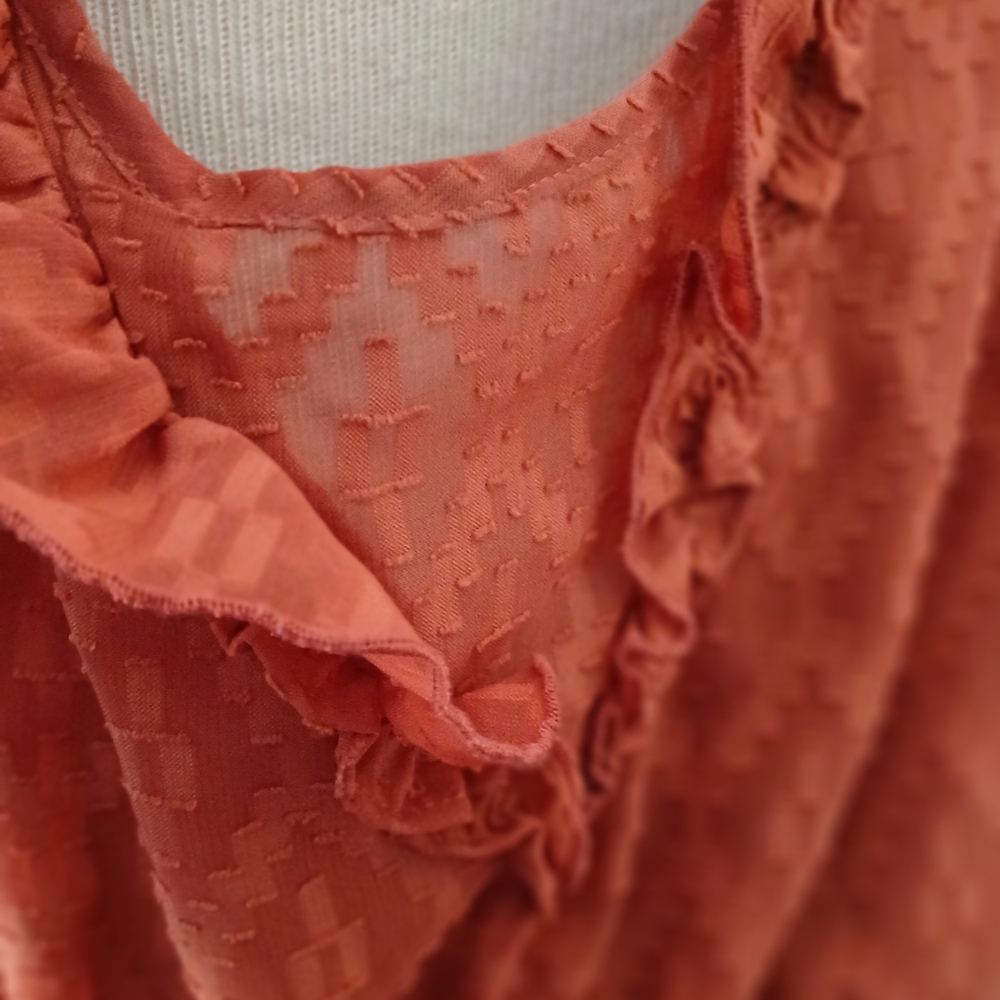 Ryegrass Terracotta/burnt Orange Dress. Size Medium. - Picture 3 of 6